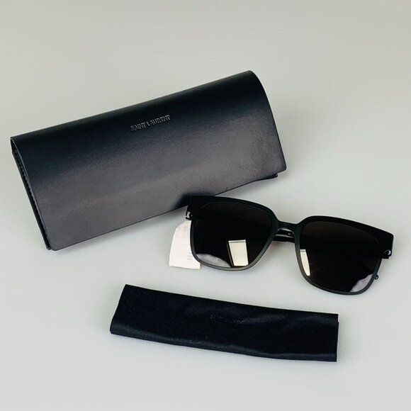 NIB Saint Laurent Grey Square Ladies Sunglasses SL M41 main image 13